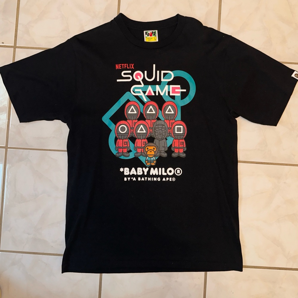 Squid Games X Bape Tshirt